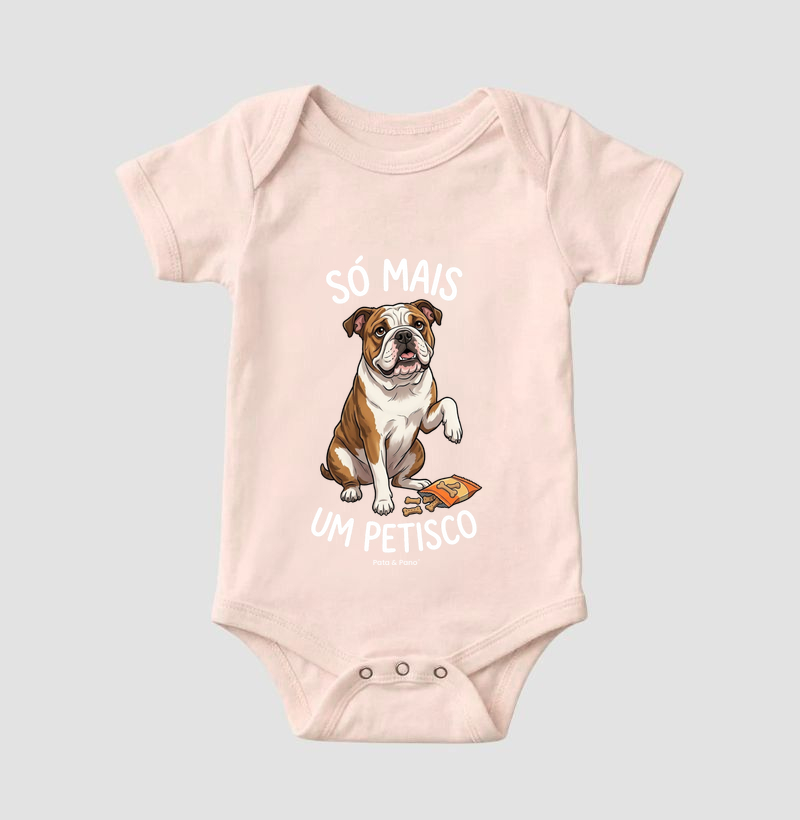 BODY BEBÊ BULLDOGUE INGLÊS PETISCO - Imagem 5