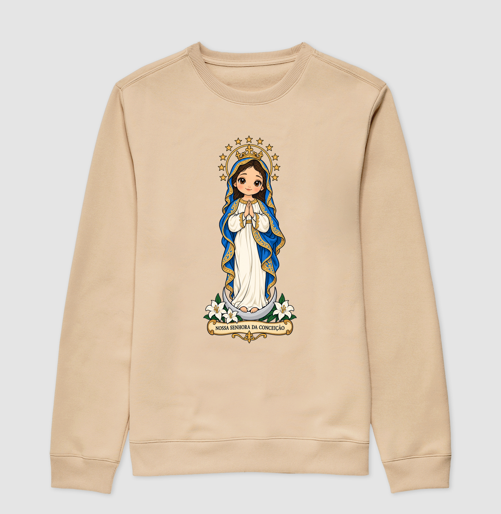 Nossa Senhora da Conceição estilo chibi - Imagem 3
