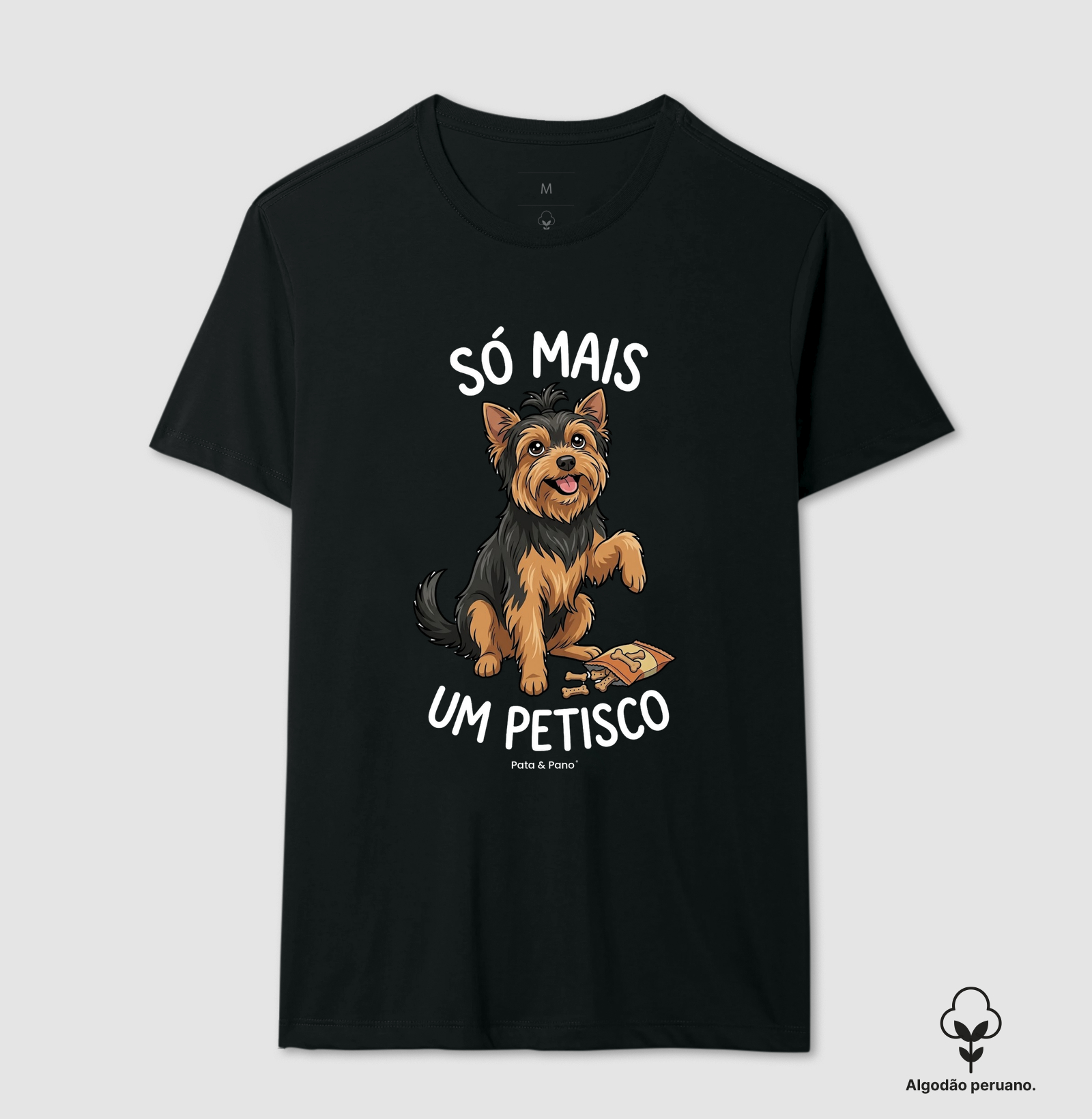 CAMISETA ALGODÃO PERUANO YORKSHIRE PETISCO - Imagem 4