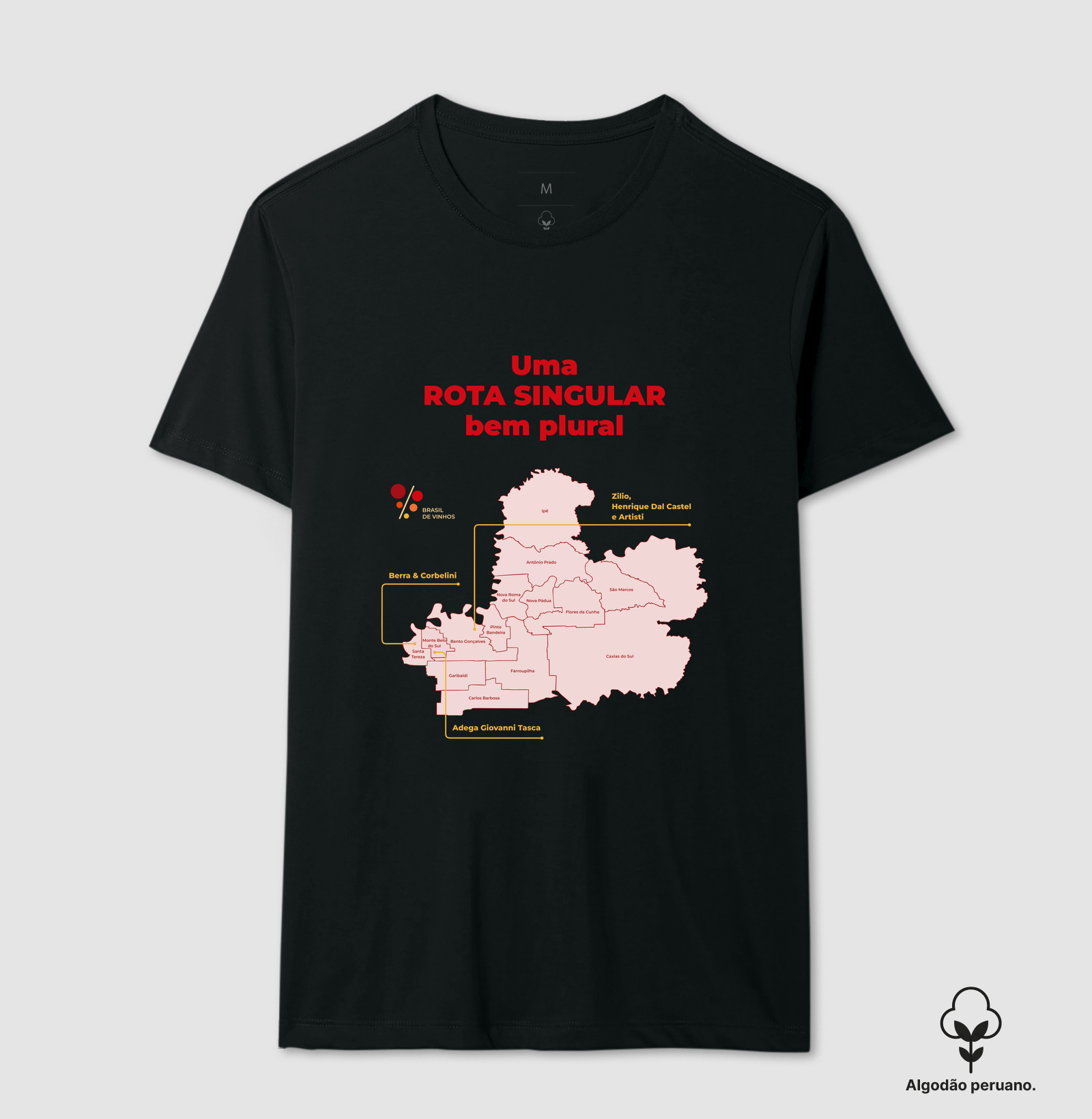 Camiseta Brasil de Vinhos - Rota Singular - Imagem 3