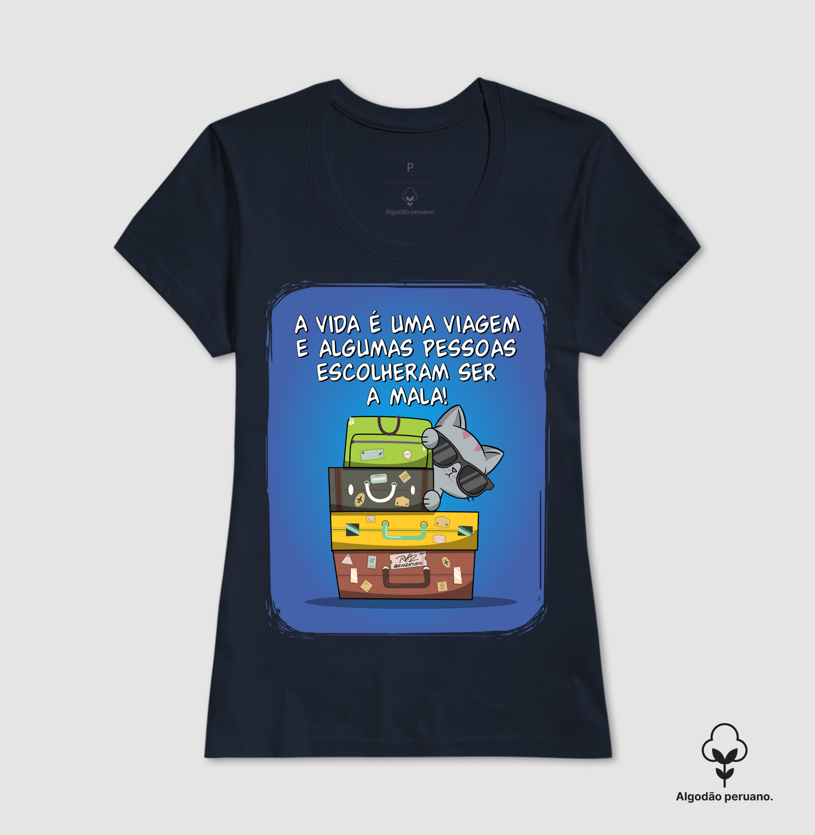 Camiseta Gato Sincero Mala - Imagem 5