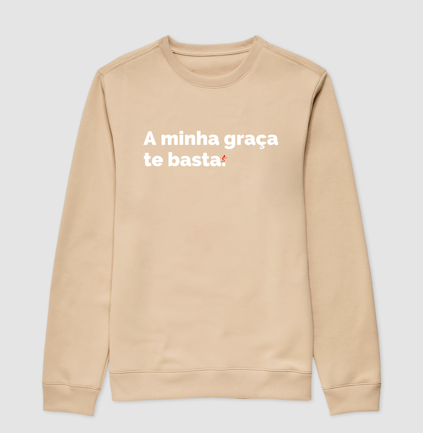 Suéter Moletom Cristão A Minha Graça Te Basta - Imagem 3