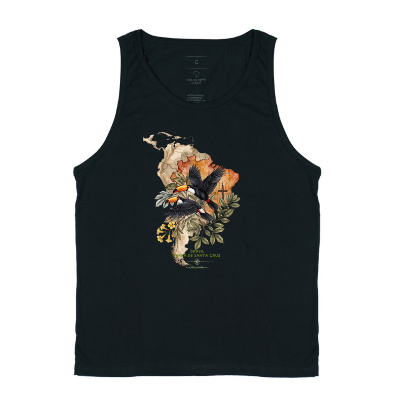 Camiseta Tucanos & Ipê - Brasil Terra de Santa Cruz - Fé, História e Natureza - Imagem 3