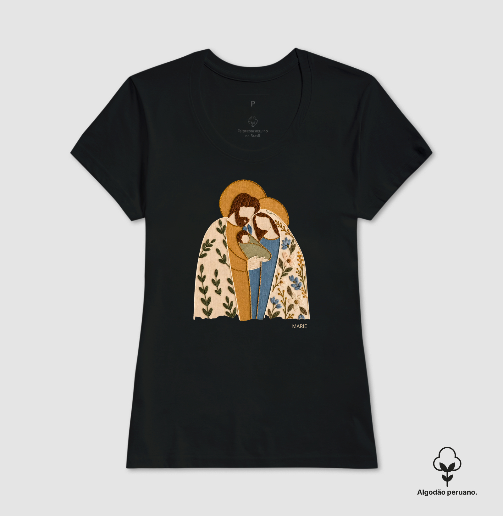 Sagrada Família estilo bordado  - Imagem 3