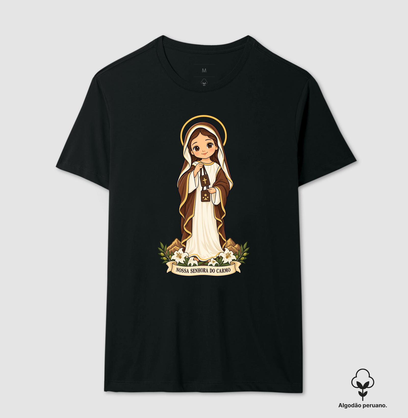 Nossa Senhora do Carmo estilo chibi - Imagem 6
