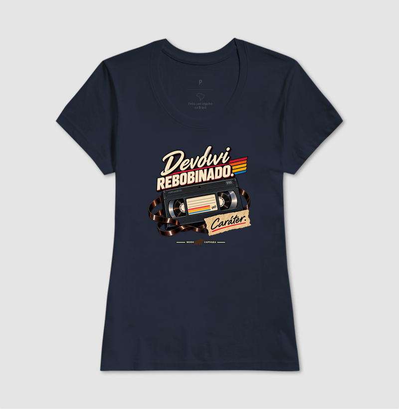 DEVOLVI REBOBINADO - Modo capivara - Camiseta - Imagem 9