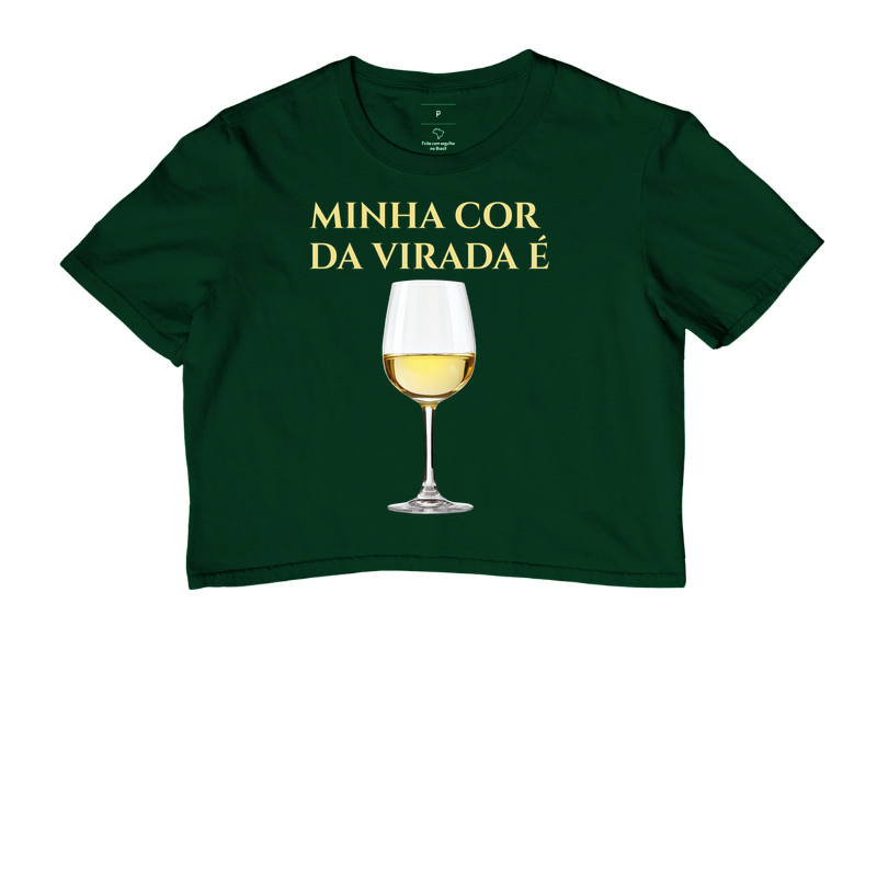 Camiseta Cropped Cor da Virada - Branco - Imagem 5