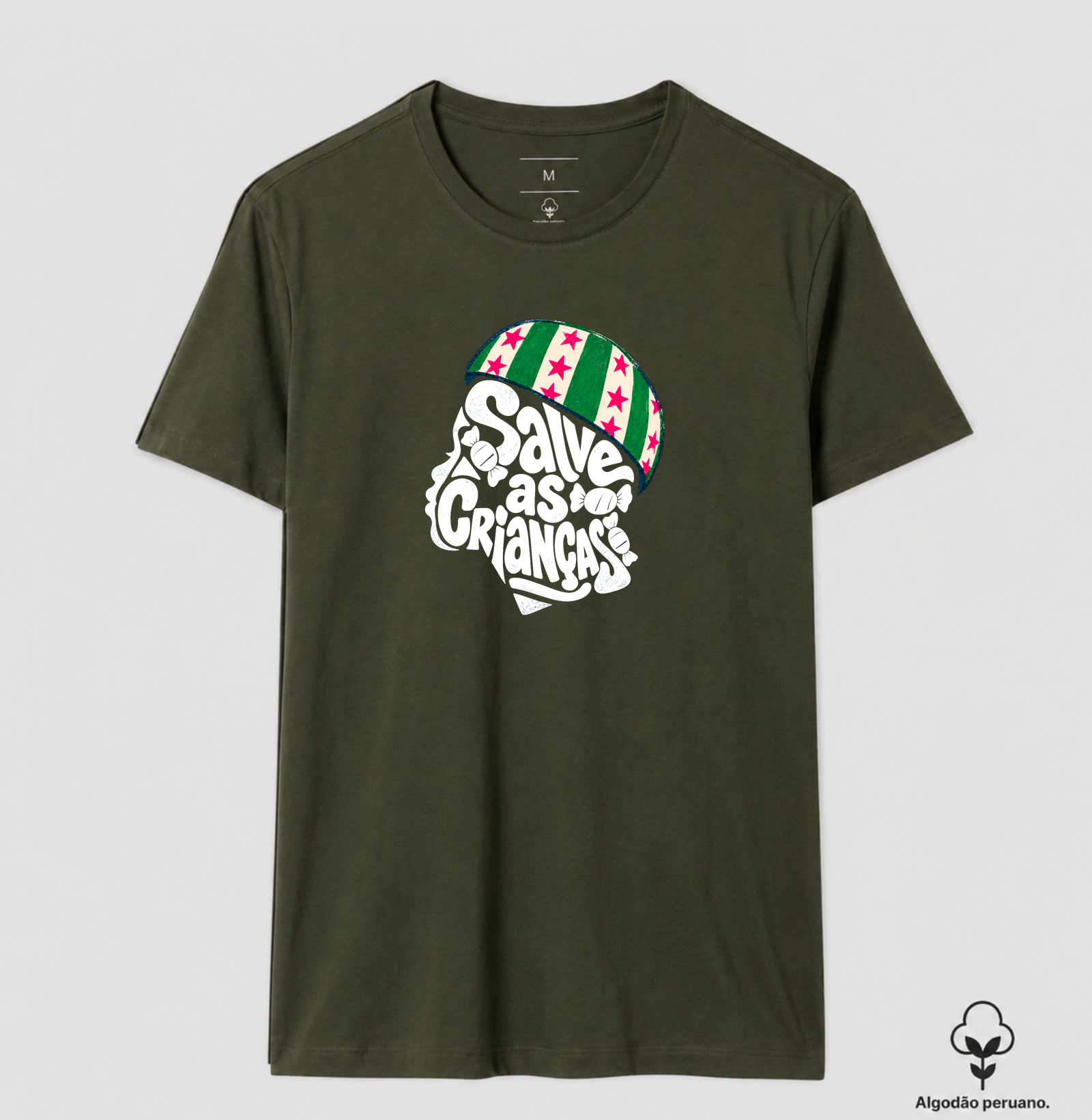 Camiseta Algodão Peruano Salve as crianças - Imagem 8