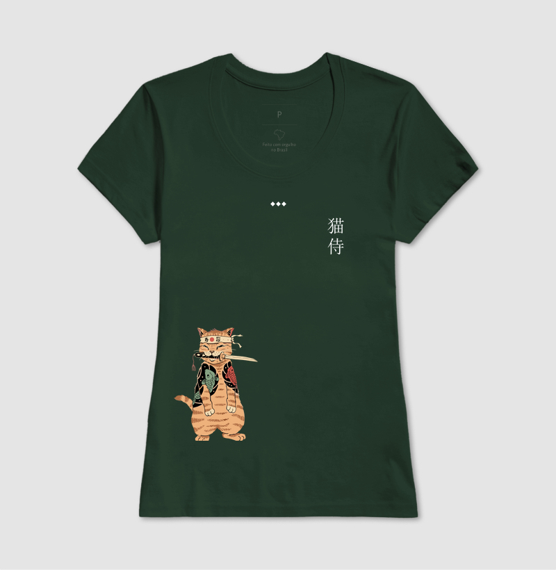 Camiseta Neko Samurai - Imagem 9