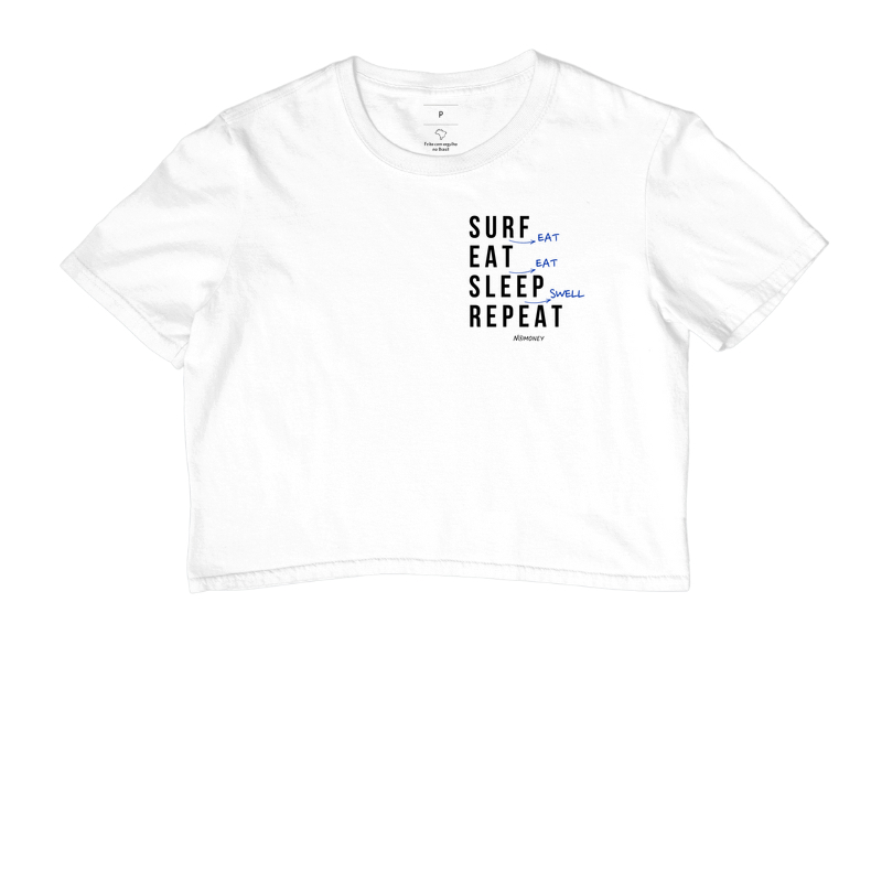 Cropped Surf (Eat). Eat. Sleep. Repeat. - Imagem 3