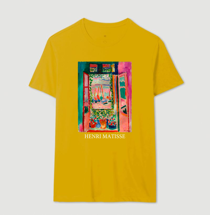 Camiseta Pintura Fauvista A Janela Aberta Matisse  - Imagem 14