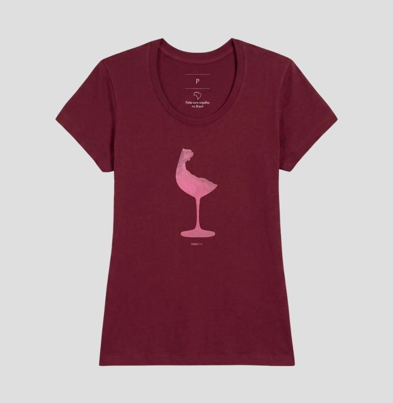 Camiseta Vinho Abstrata - Imagem 18