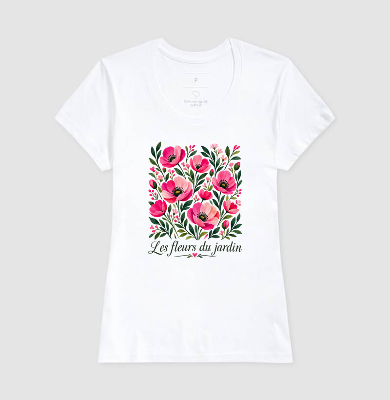 Camiseta Les fleurs du jardin - Imagem 5