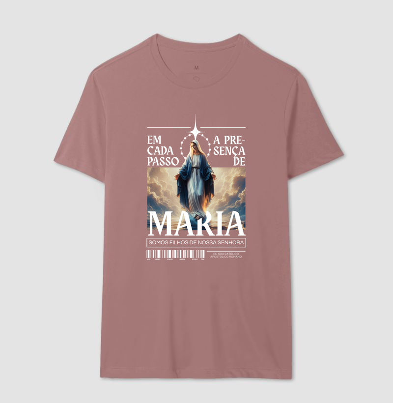 Camiseta Em Cada Passo A Presença de Maria - Imagem 14