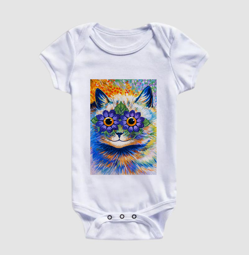 Psychedelic Flower Cat -  Louis Wain - Imagem 3