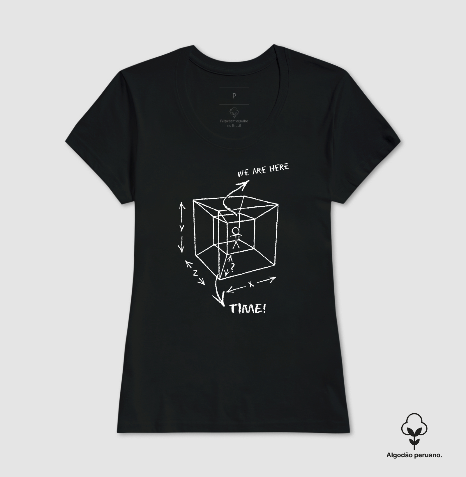 Camiseta - "Hipercubo" - Imagem 4