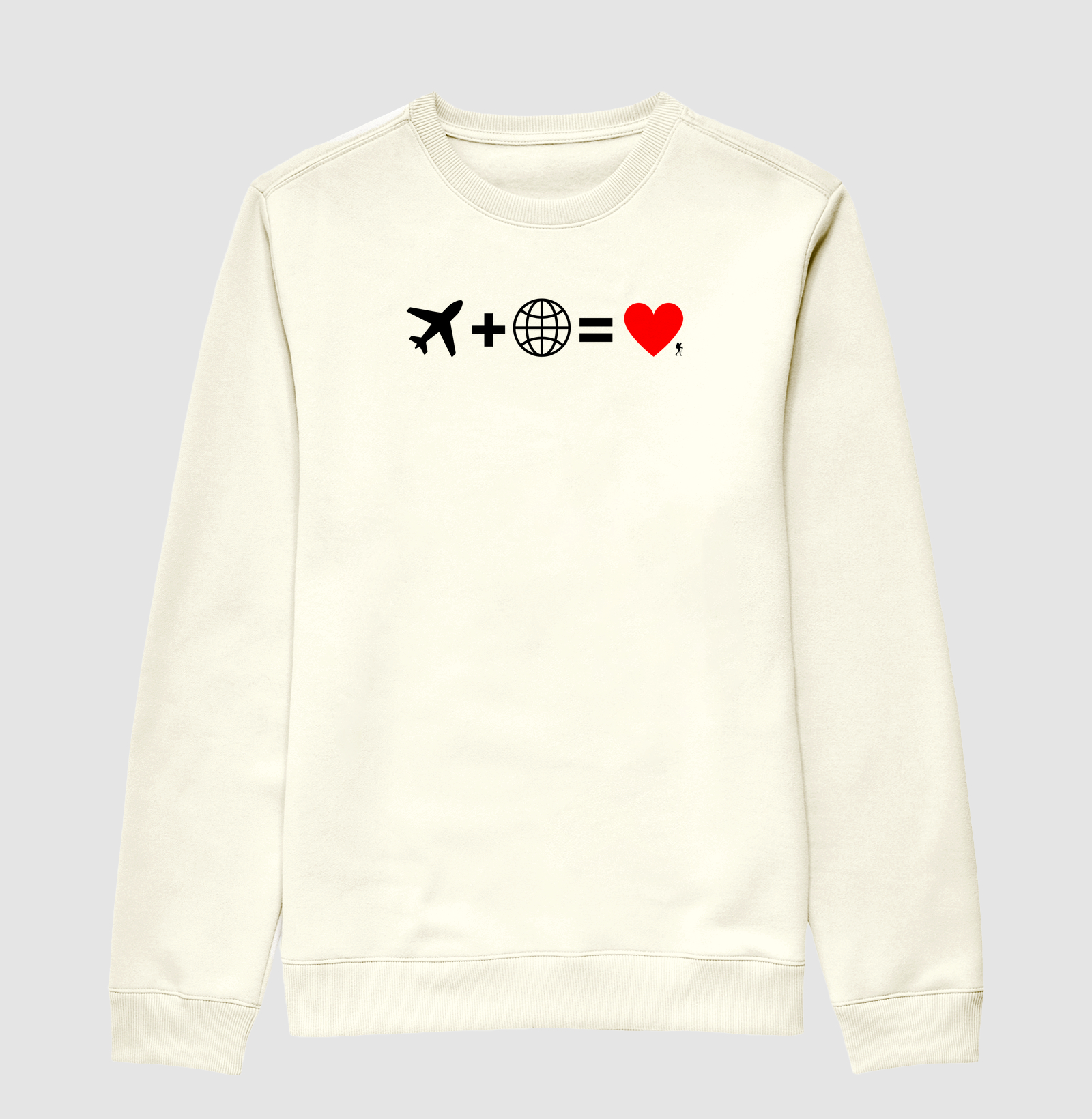Camiseta Aviao Mais Mundo Igual Amor | Equacao Viagem Minimalista | Colecao Viciados em Viagem - Imagem 2