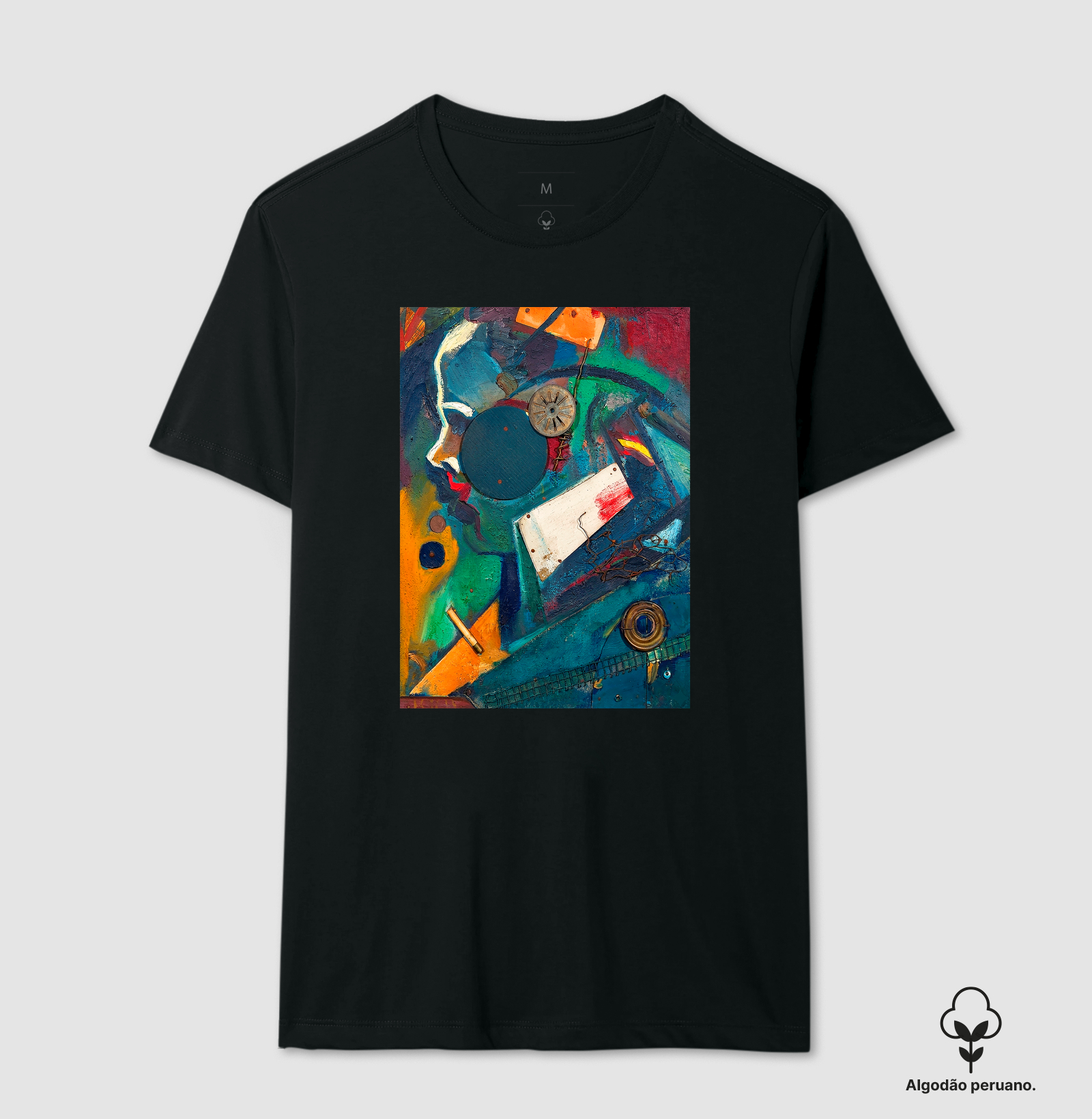 Camiseta Algodão Peruano Tanguis Kurt Schwitters  - Imagem 5