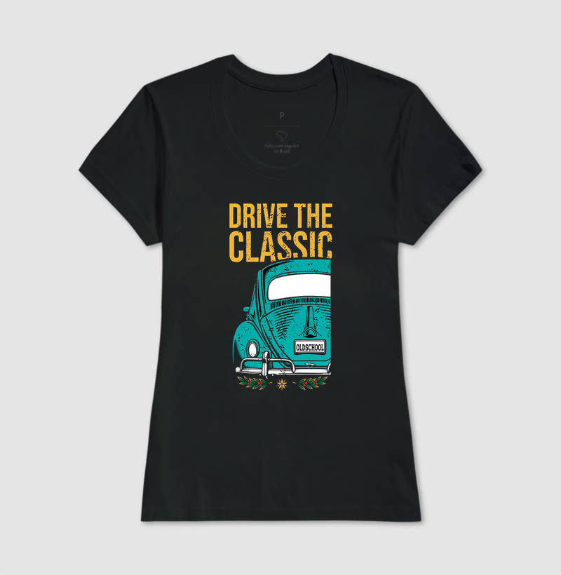 Fusca Drive The Classic Old School - VW Fusca Turquesa Vintage - Imagem 3