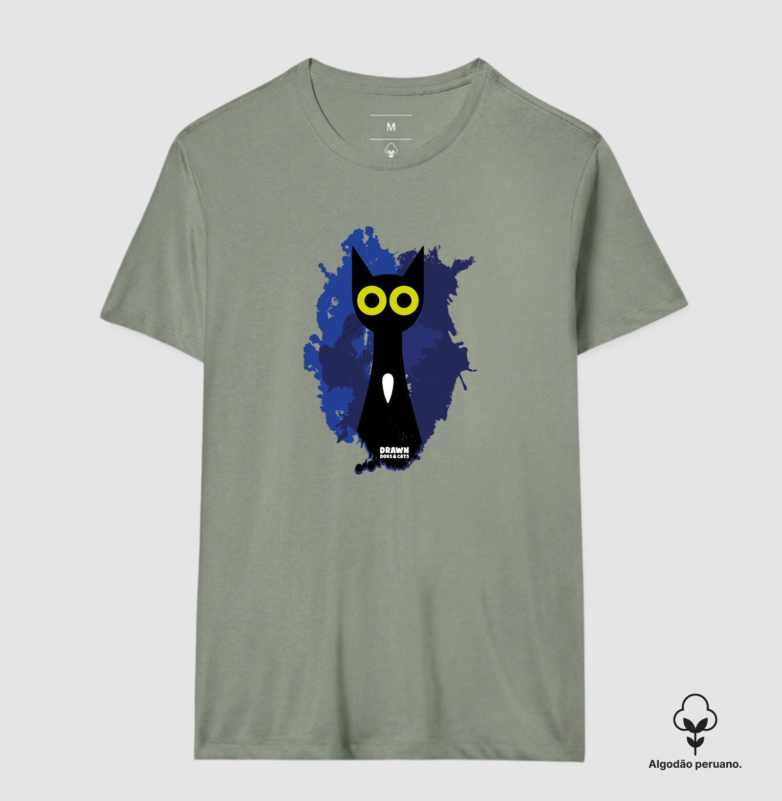 Gato preto com fundo azul - Imagem 8