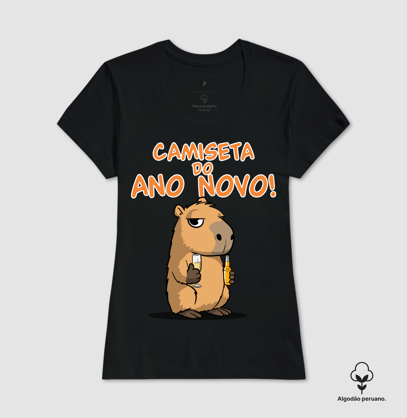 Camiseta Capivara Ano Novo - Imagem 3