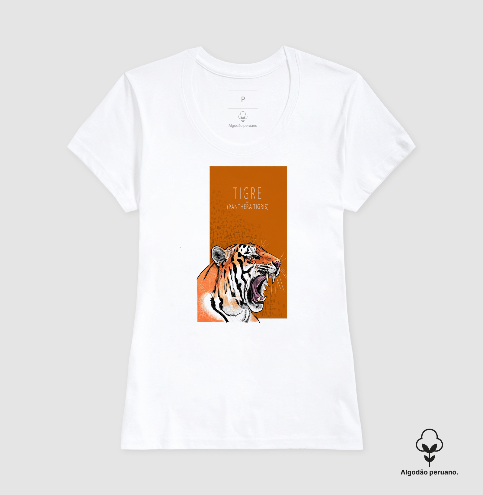 Camiseta Algodão Peruano Tigre - Imagem 7