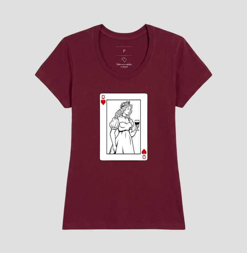Camiseta Vinho - Rainha de Copas - Imagem 17