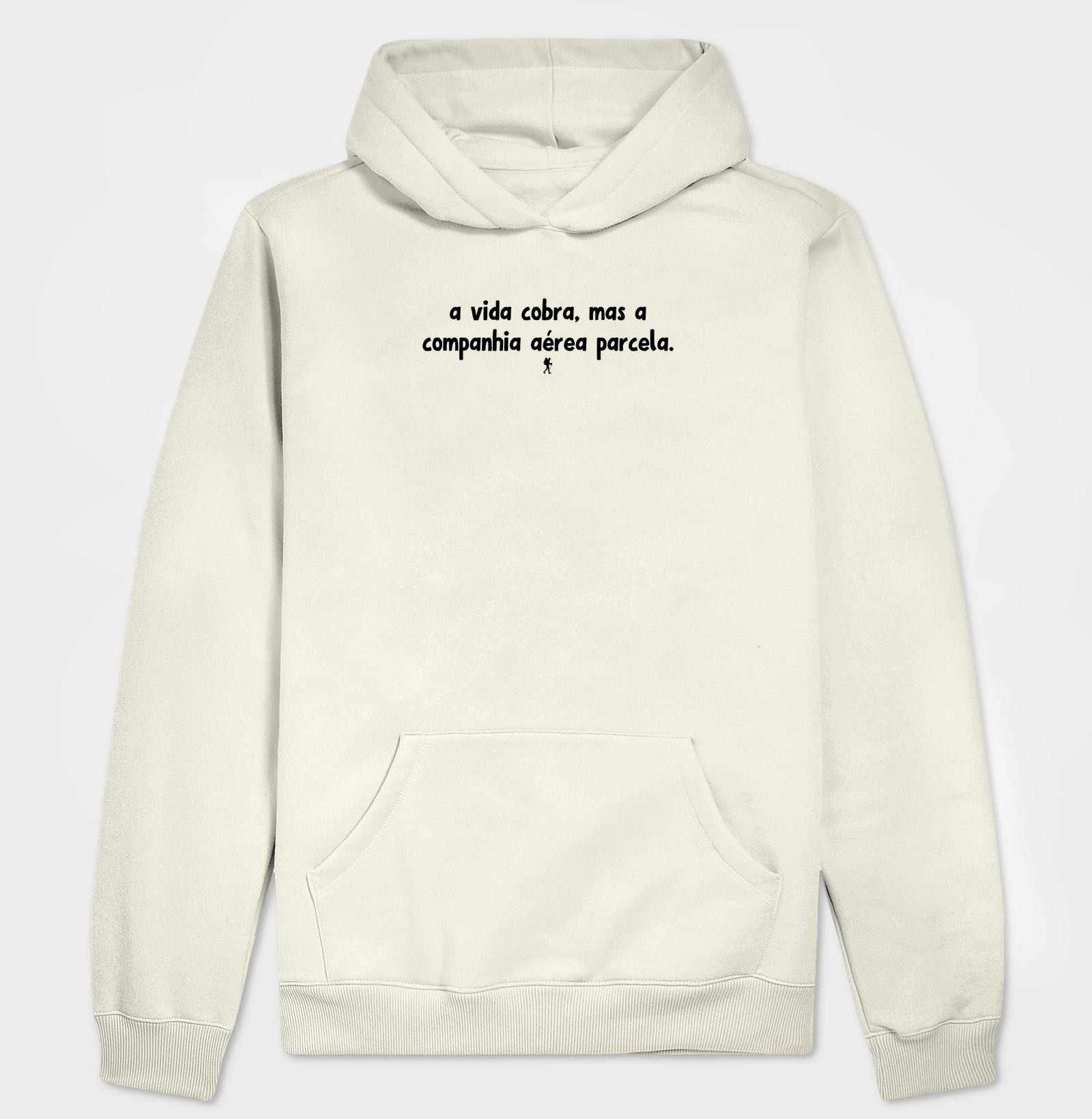 Camiseta A Vida Cobra mas a Companhia Aerea Parcela | Humor Viagem Tipografia | Colecao Viciados em Viagem - Imagem 3