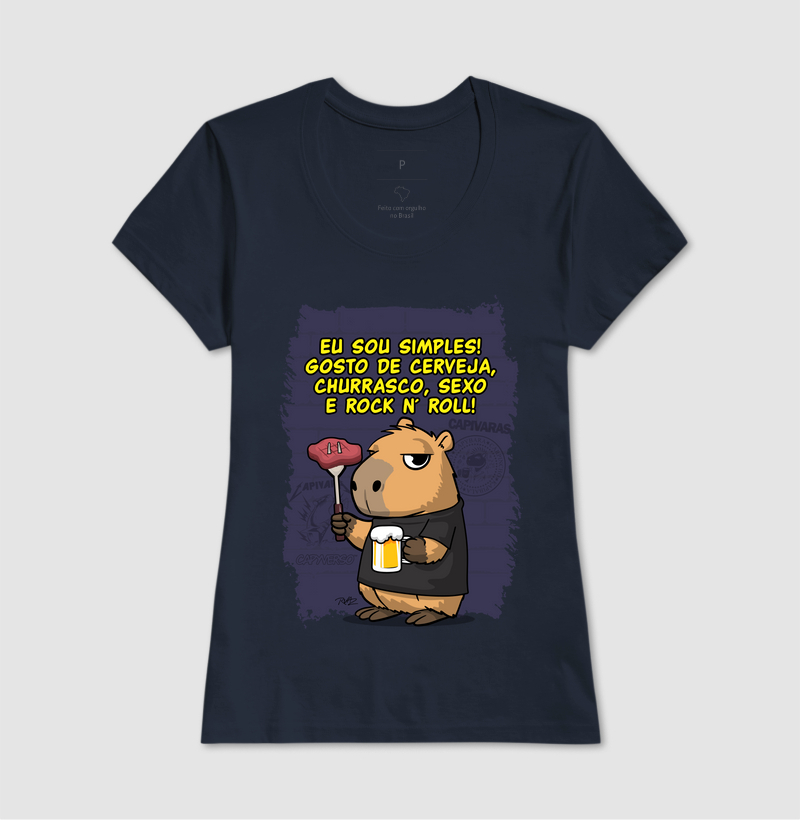 Capivara Rock Simples - Imagem 7