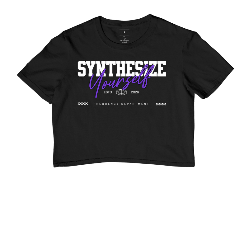 SYNTHESIZE YOURSELF — Camiseta Cropped - Imagem 2