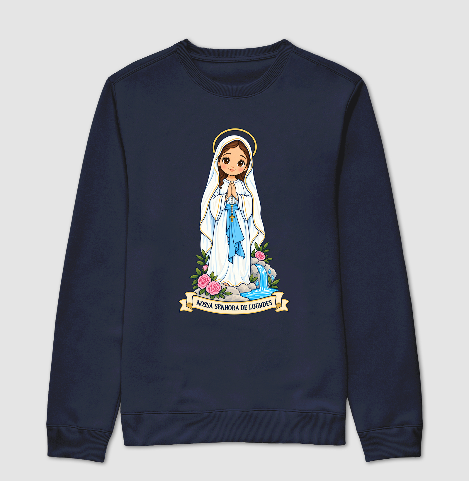 Nossa Senhora de Lourdes estilo chibi - Imagem 5