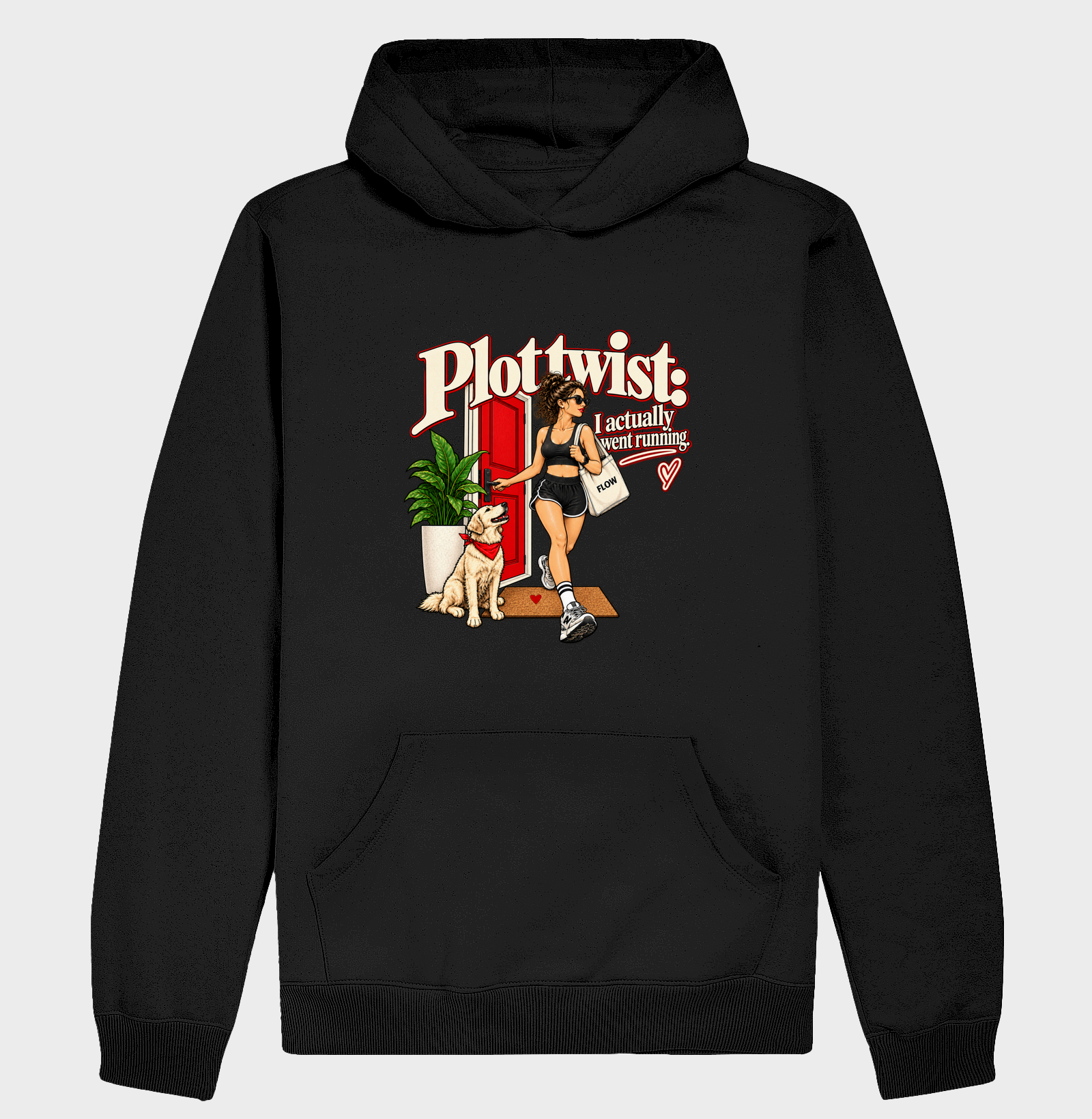 Hoodie Moletom Corrida - Plot Twist: I Actually Went Running - Imagem 2