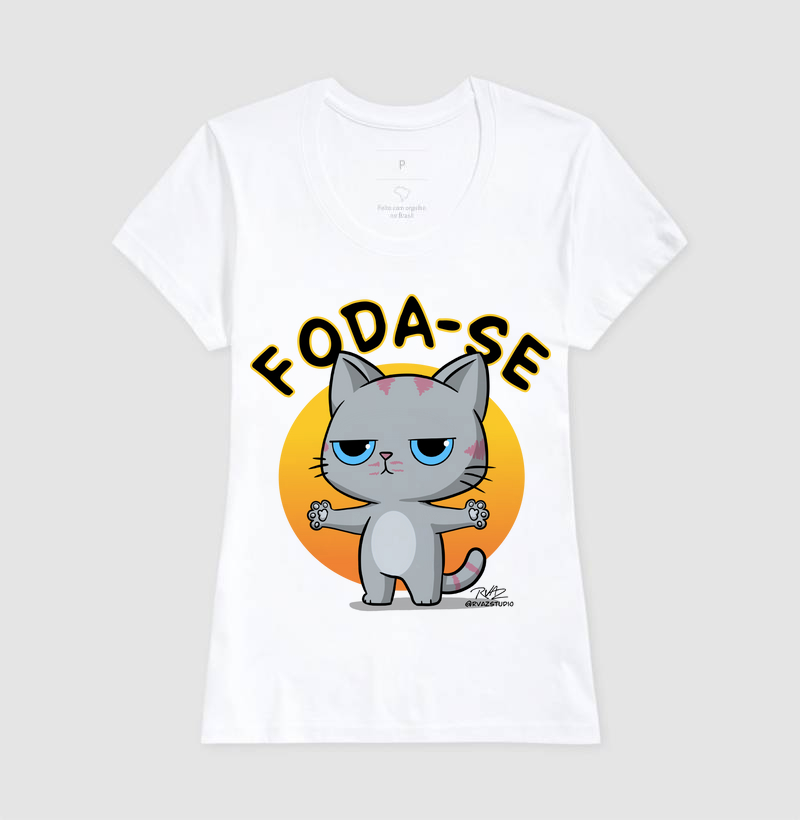 Camiseta Gato Sincero F... - Imagem 5