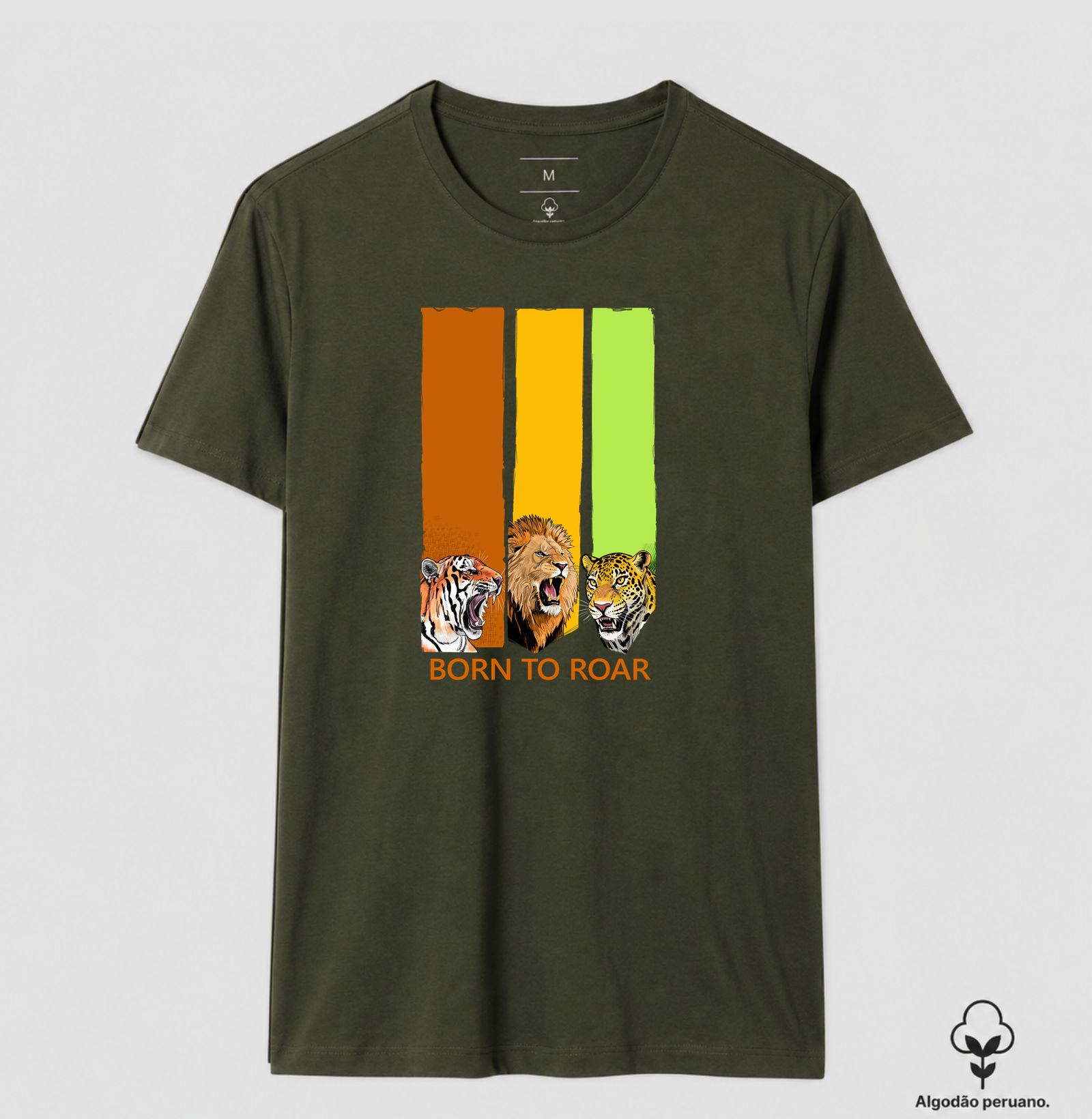 Camiseta Algodão Peruano Born to Roar (Nascido para Rugir) - Imagem 8