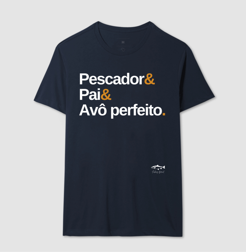 PESCADOR E PAI E AVÔ PERFEITO ( Algodão peruano) - Imagem 6