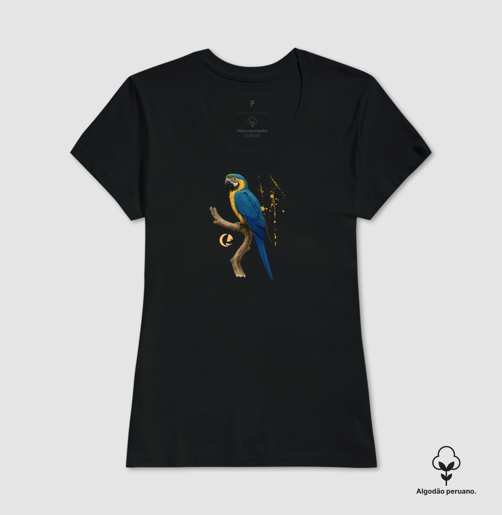 Camiseta Algodão Peruano - Arara Canindé - Imagem 7