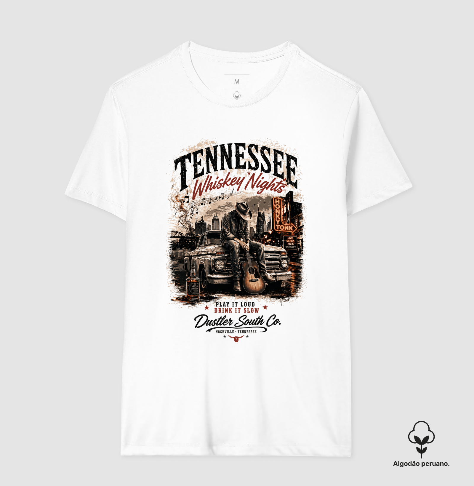 Camiseta Country Masculina Tennessee Whiskey Nights - Imagem 2