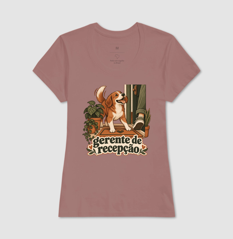 Camiseta Cachorro Recepção "gerente de recepção" | Pelo & Pano - Imagem 17