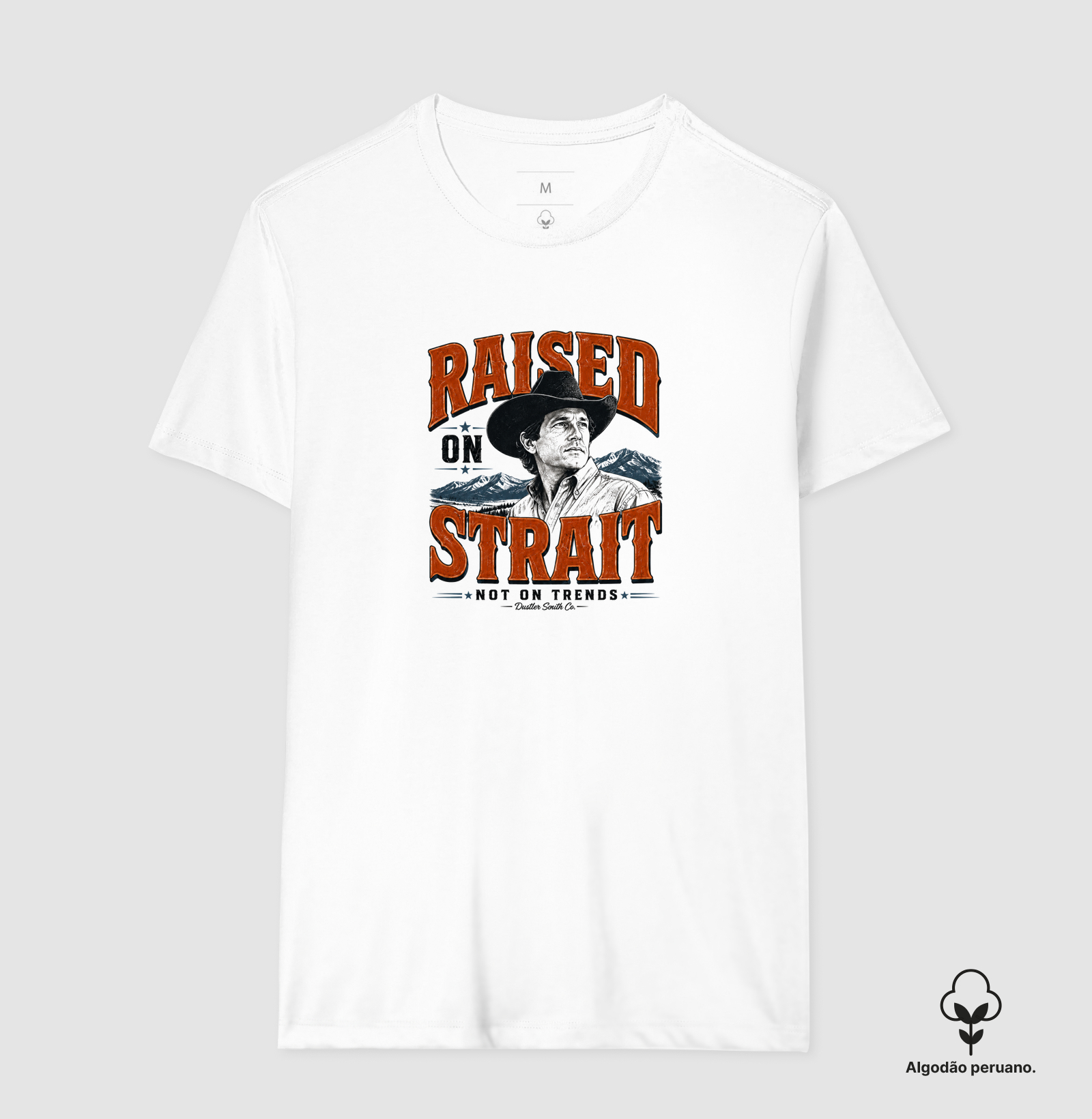 Camiseta Country Masculina Raised On Strait Dustler South Co. - Imagem 3