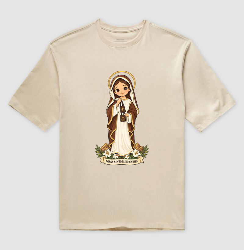 Nossa Senhora do Carmo estilo chibi - Imagem 3