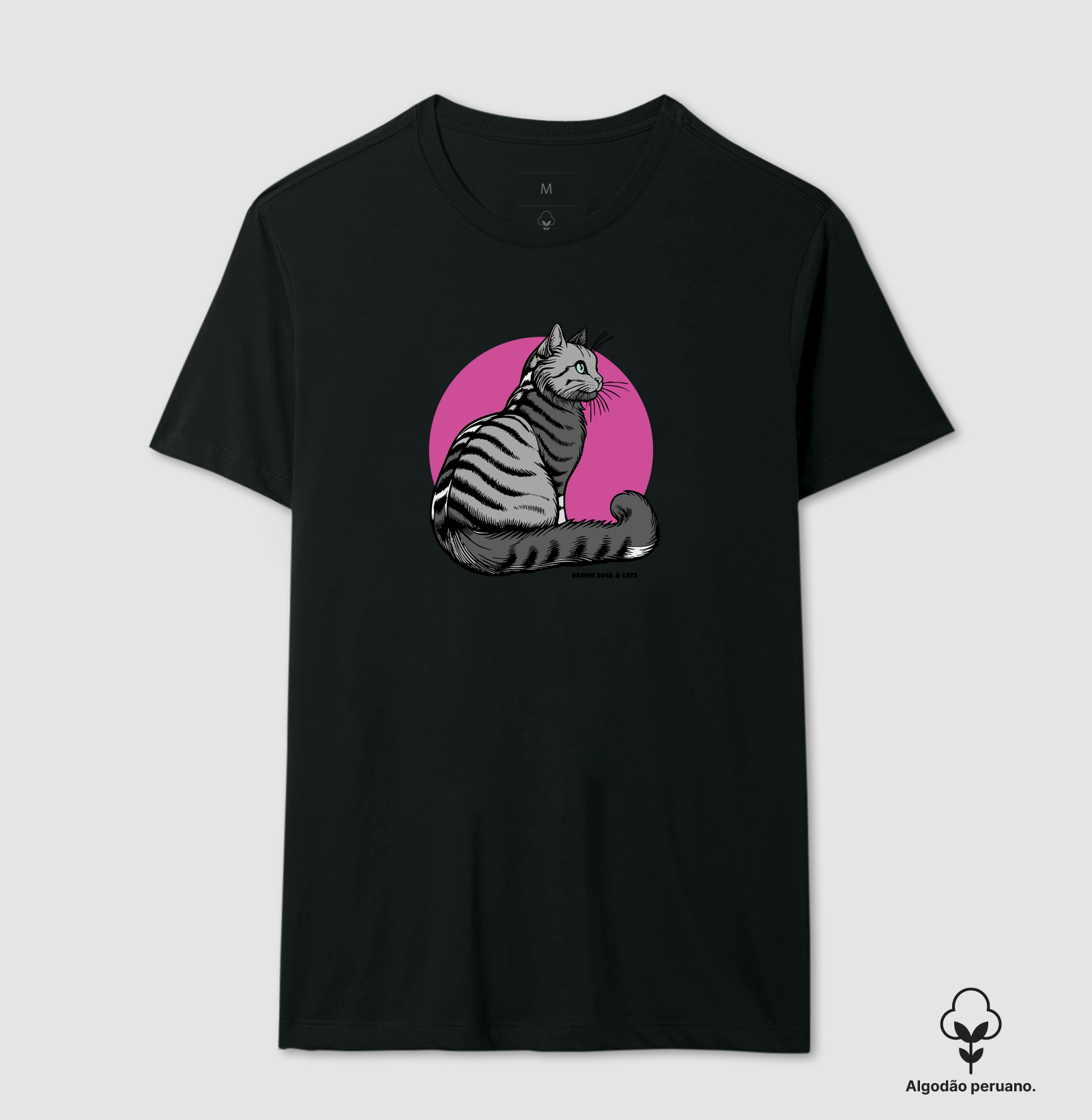 Gato cinza e fundo rosa - Imagem 3