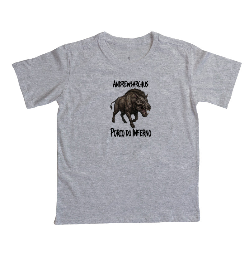  Camiseta Dinossauro Porco Do Inferno Ataque Algodão Premium Dinoloco  - Imagem 3