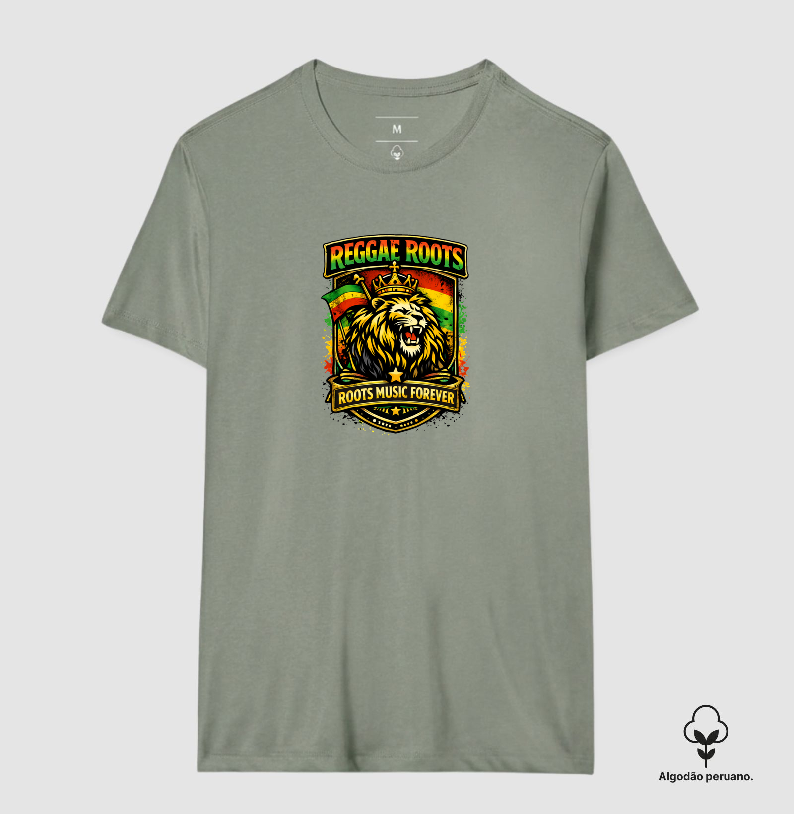 Camiseta Roots Music Forever.  Coleção Reggae Music. Masculina e Feminina. Algodão Peruano. - Imagem 3