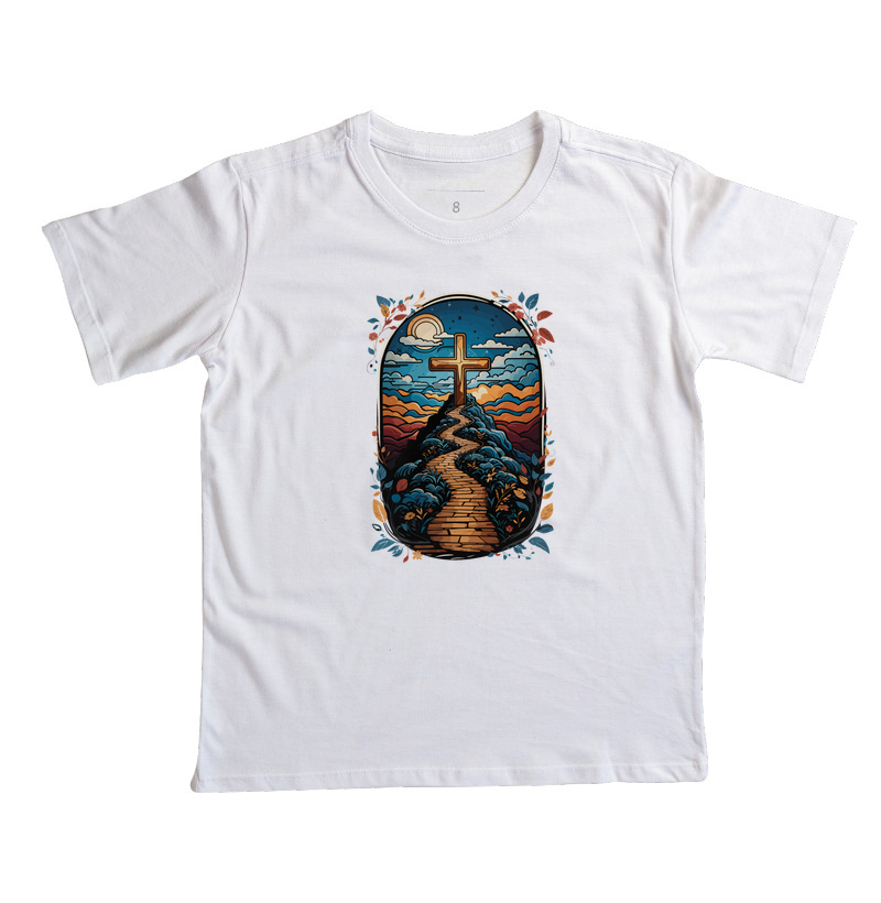 Camiseta Infantil Caminho da Cruz - Imagem 3