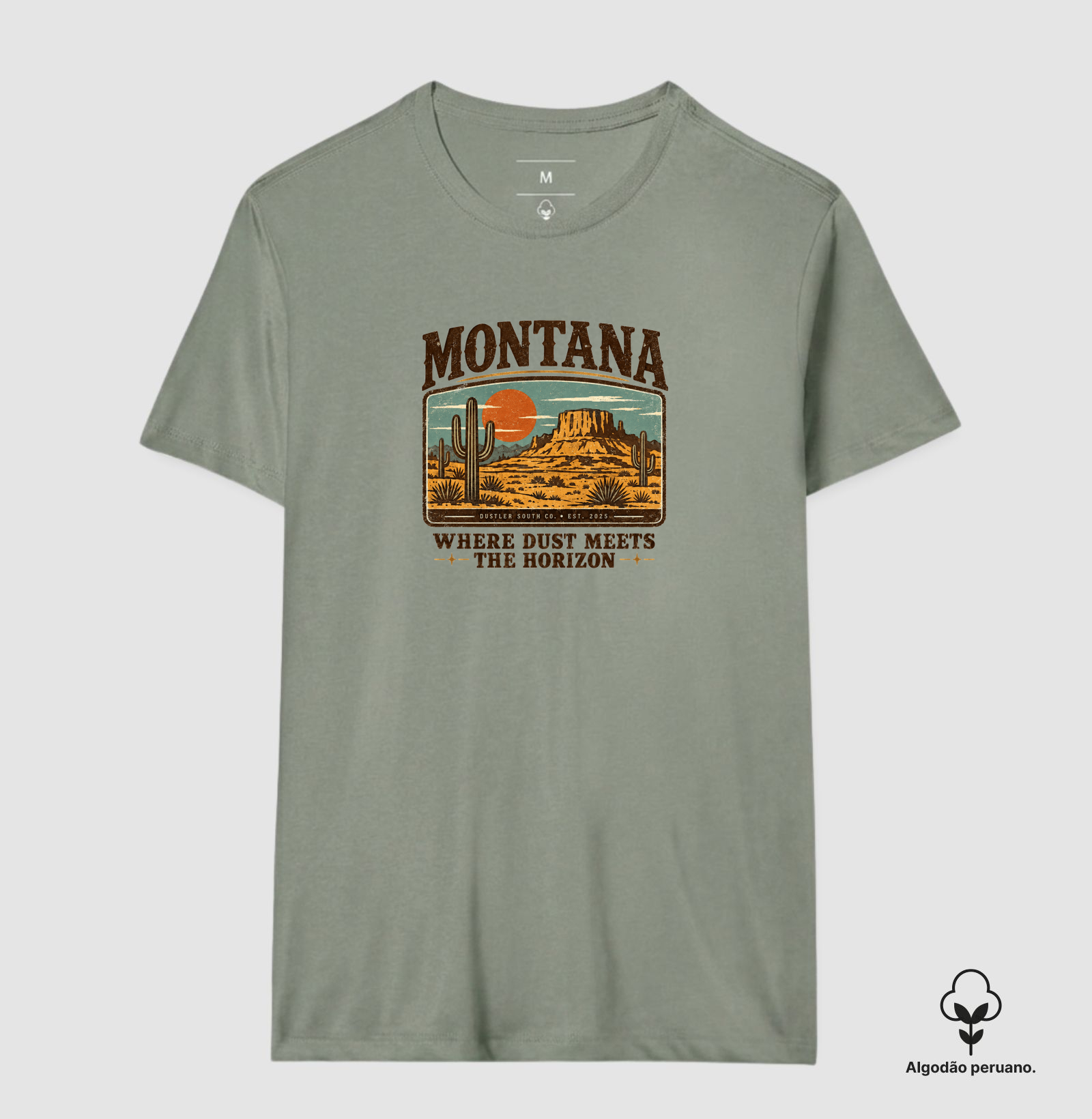 Camiseta Country Montana Where Dust Meets the Horizon Dustler South Co. Algodão Peruano Premium - Imagem 3
