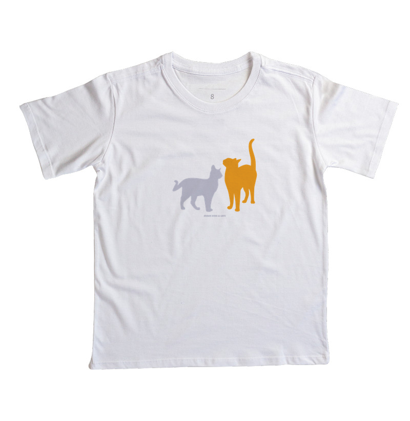 Silhuetas gatos laranja e cinza - Imagem 3