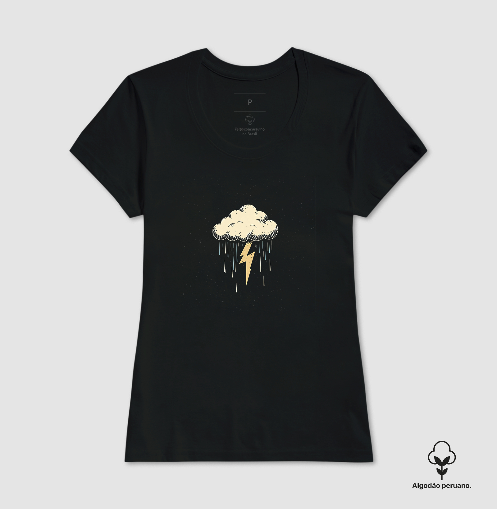 Camiseta Algodão Peruano Raios - Imagem 3
