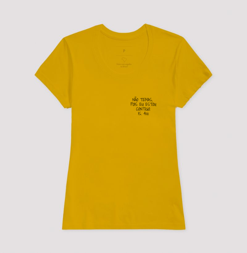 Camiseta Feminina Isaias 41:10 Bolso - Imagem 8