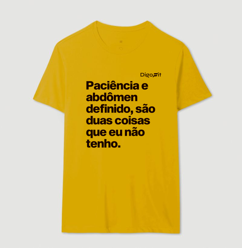 CAMISETA ACADEMIA PACIÊNCIA E ABDÔMEN DEFINIDO - Imagem 14