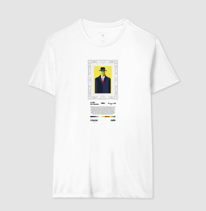 Camiseta Le fils de l'homme - René Magritte - Edição Museu - Imagem 5